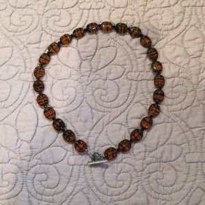 Woman’s handmade necklace